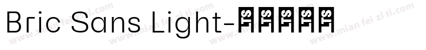 Bric Sans Light字体转换